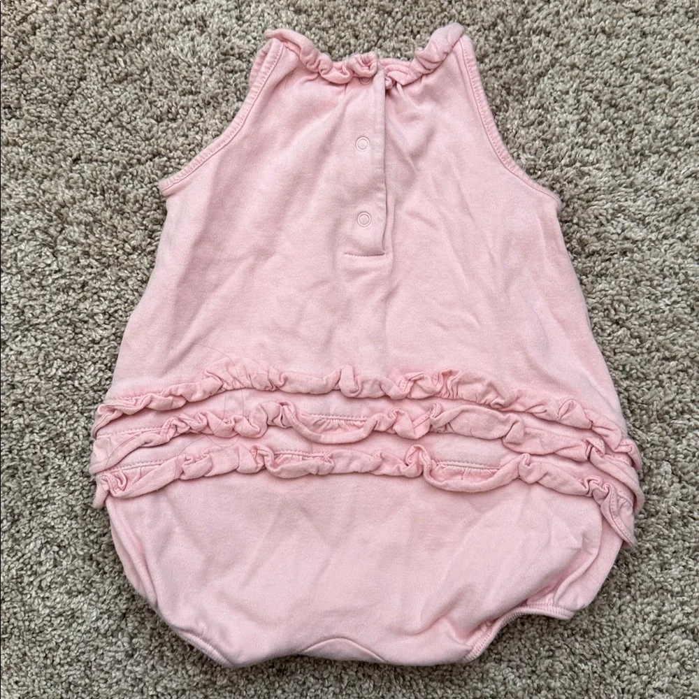 Ralph Lauren Pink Baby Ruffle Bum Jumper | Ralph Lauren Babu Girl Outfit size 6M